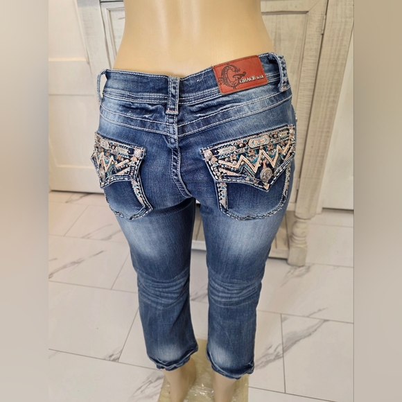 Grace Denim - Grace Blue Embellished Women's Jeans